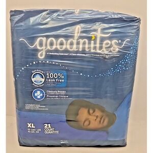 Goodnites Boys' Nighttime Bedwetting Underwear, Size XL (95-140 Lbs) (21 Count)